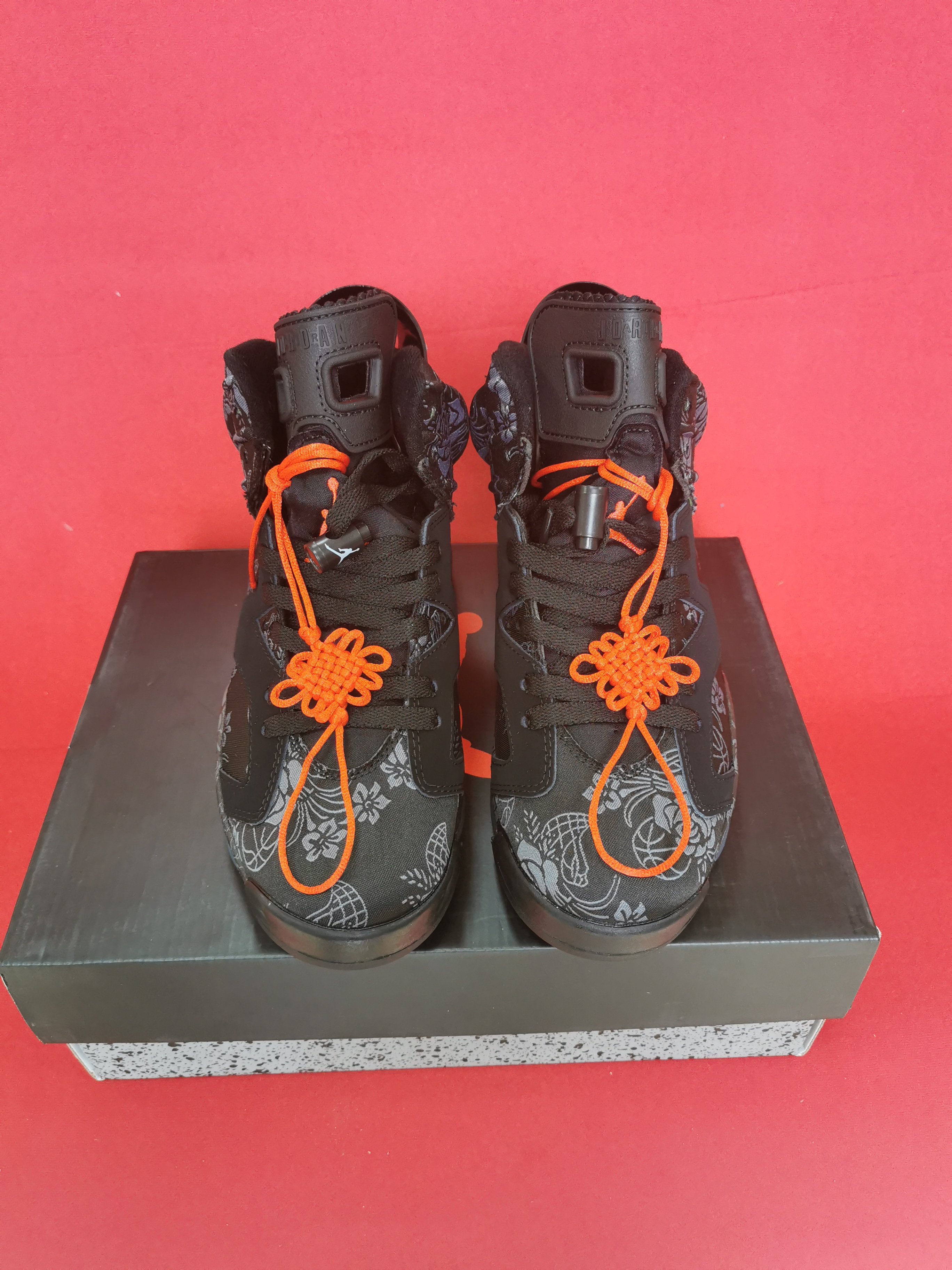 jordan air jordan 6 retro - Negro Naranjo