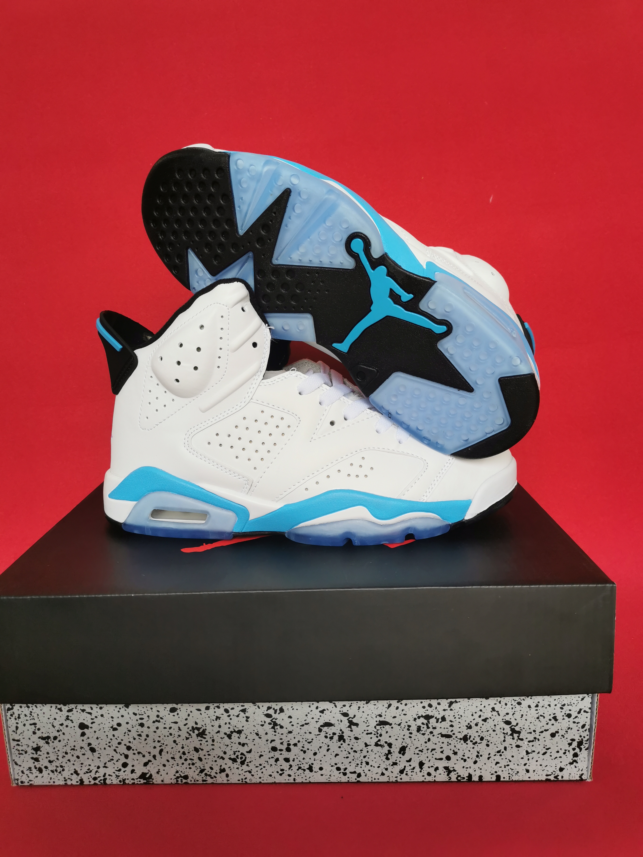 jordan air jordan 6 retro - Blanco Celeste