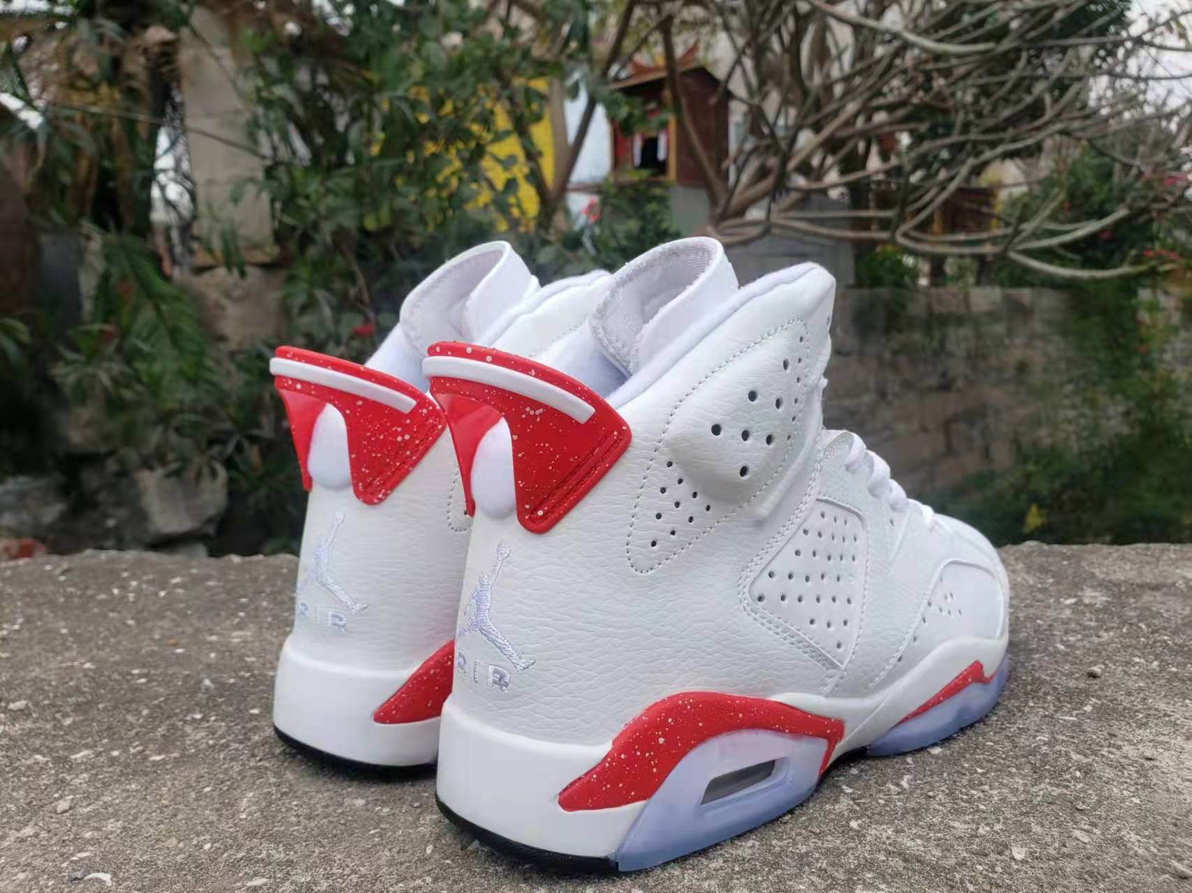 jordan air jordan 6 retro - Blanco Rojo