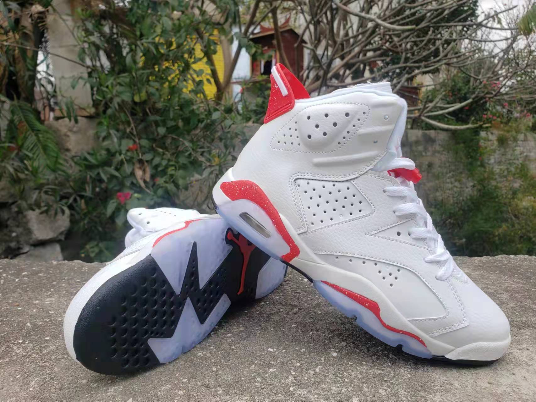 jordan air jordan 6 retro - Blanco Rojo