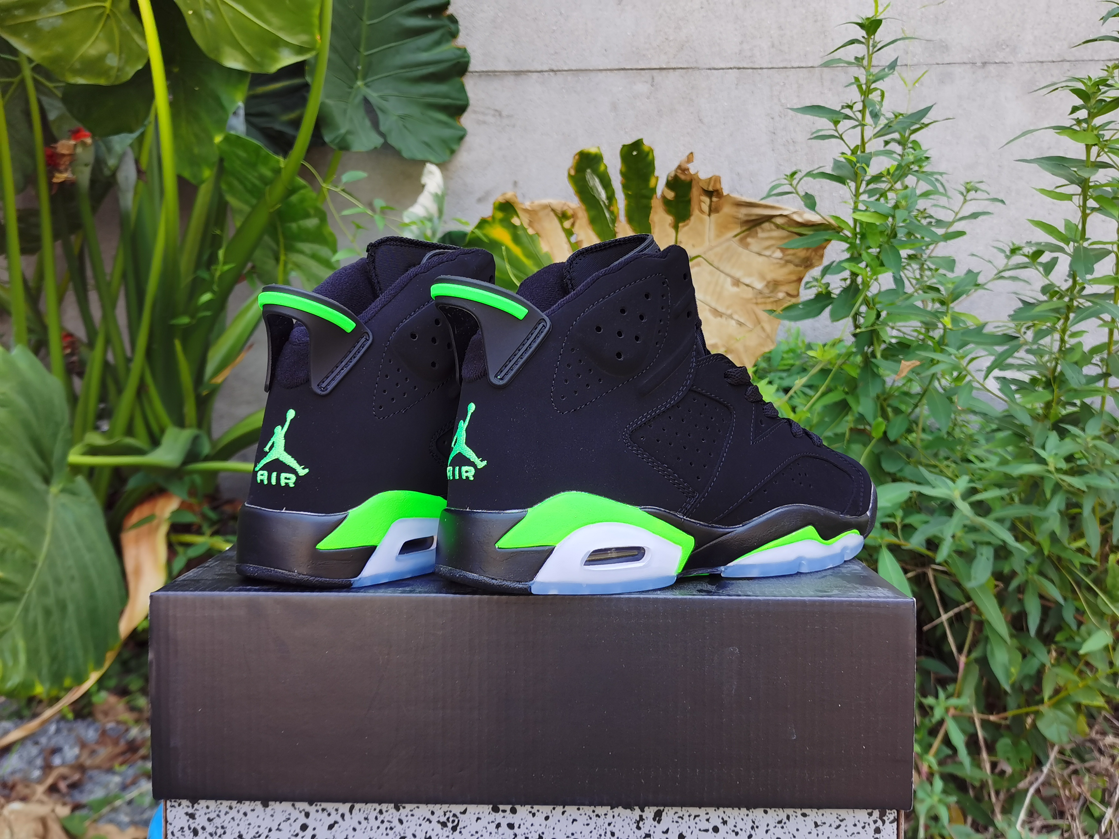 jordan air jordan 6 retro - Negro Verde