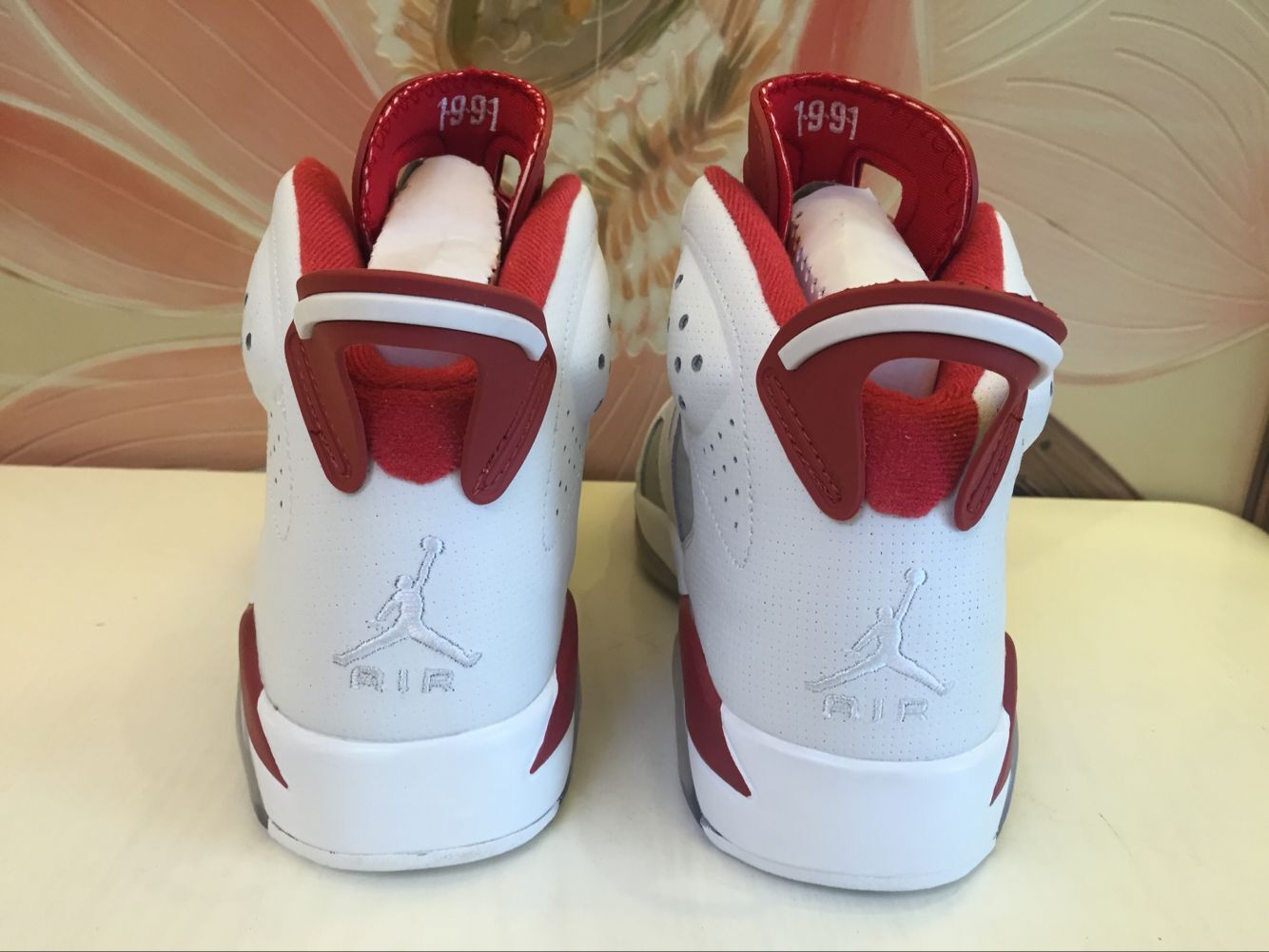 jordan air jordan 6 retro - Blanco Rojo Gris