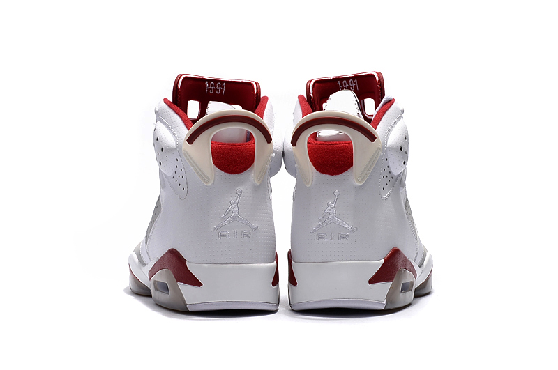 jordan air jordan 6 retro - Blanco Gris Rojo