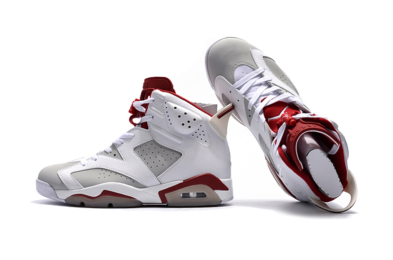 jordan air jordan 6 retro - Blanco Gris Rojo