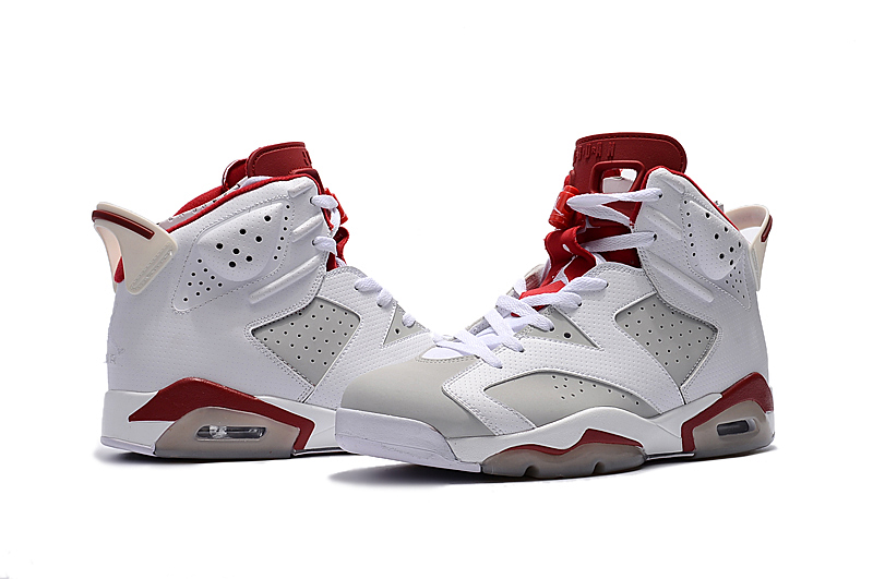 jordan air jordan 6 retro - Blanco Gris Rojo