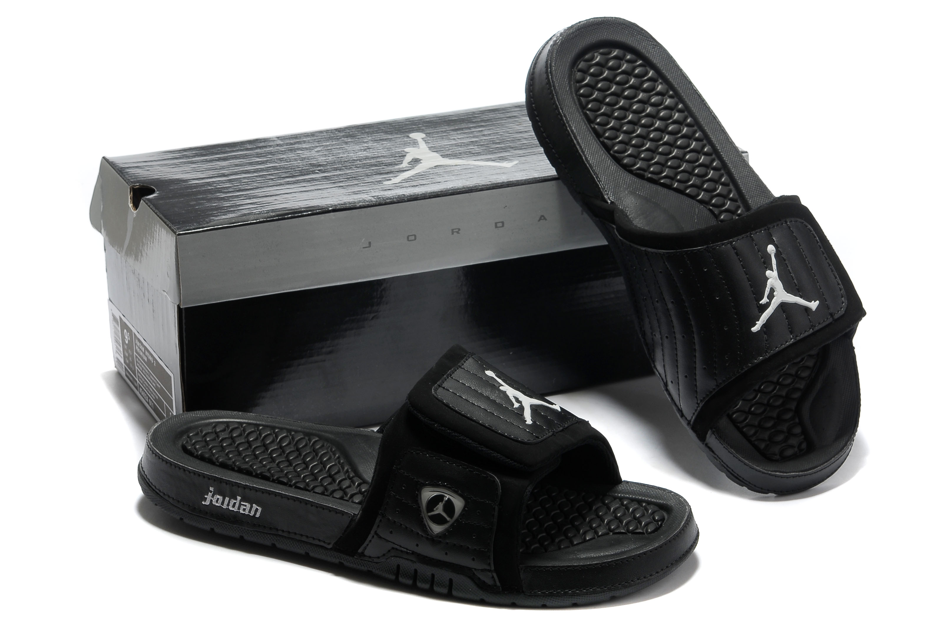 jordan sandalia - Negro
