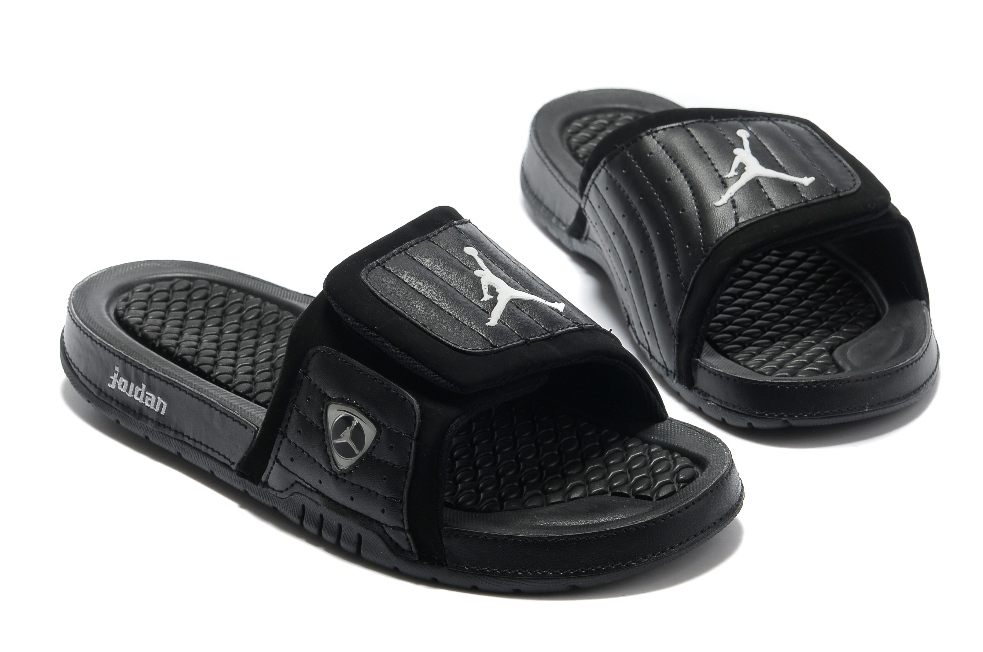 jordan sandalia - Negro