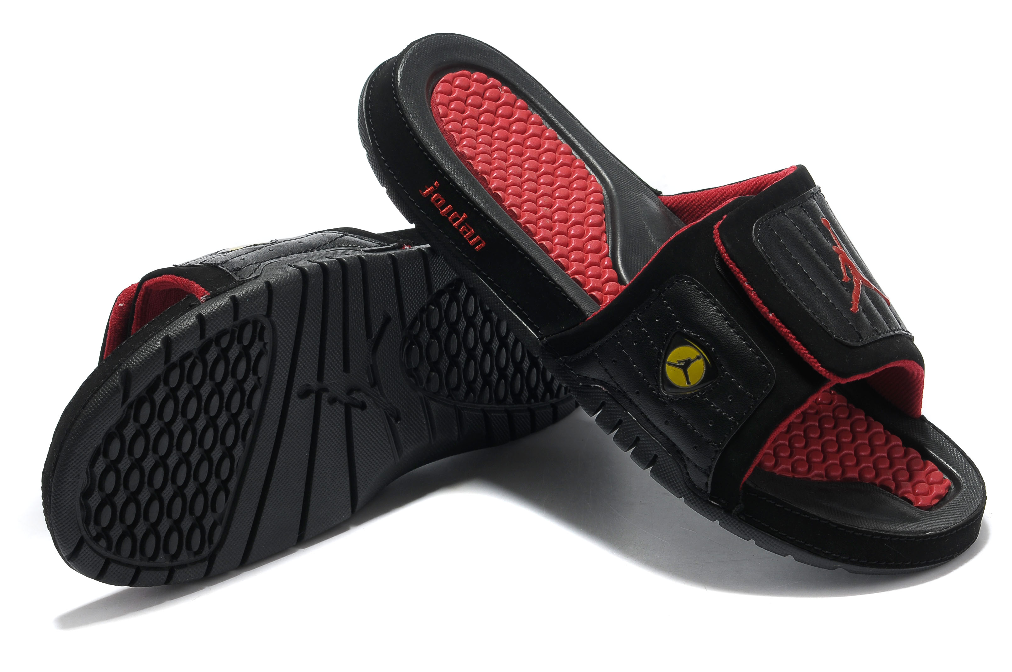 jordan sandalia - Rojo Negro