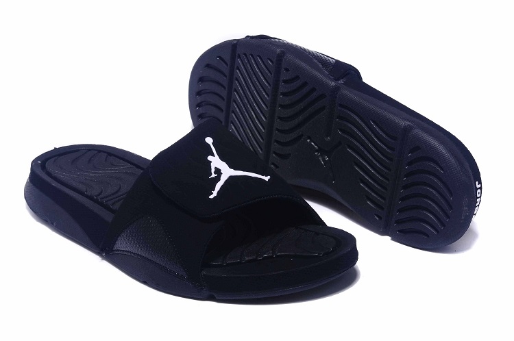 jordan sandalia - Negro