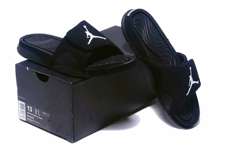 jordan sandalia - Negro