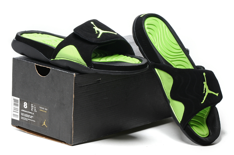 jordan sandalia - Verde Negro