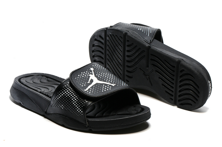 jordan sandalia - Negro