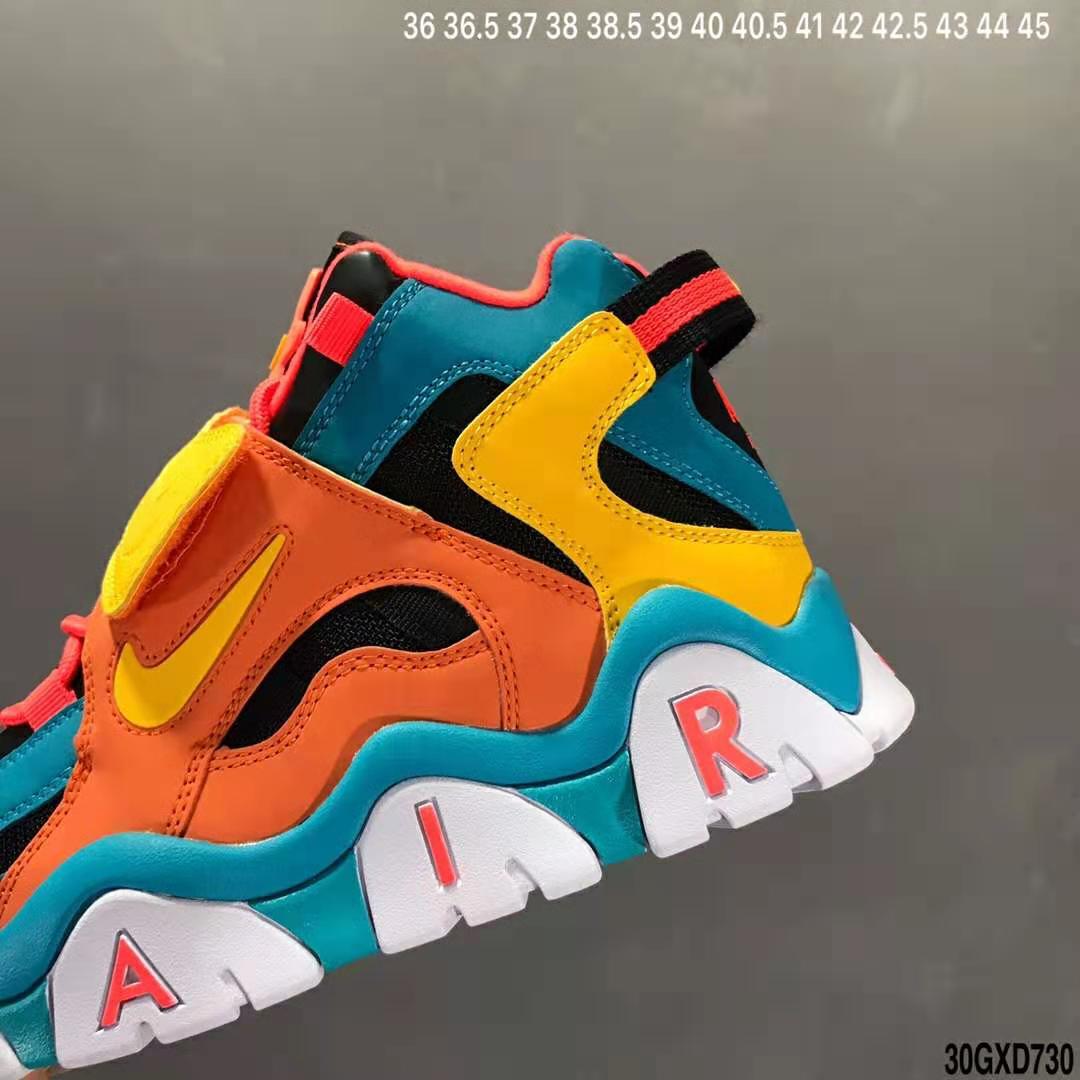 nike air barrage - Verde Amarillo Negro Naranjo