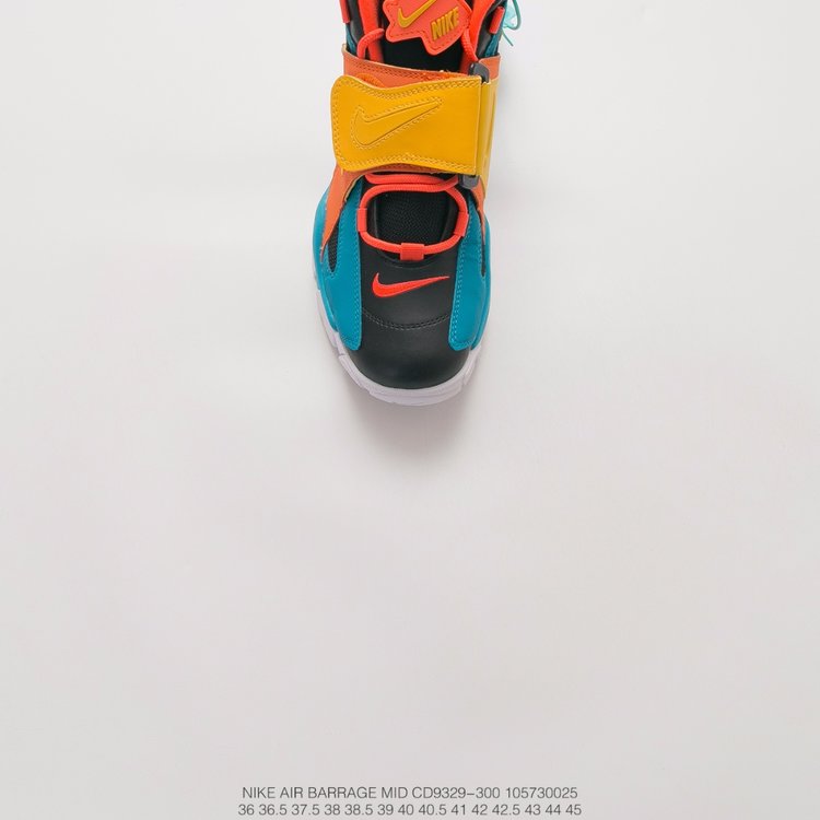 nike air barrage - Verde Amarillo Negro Naranjo
