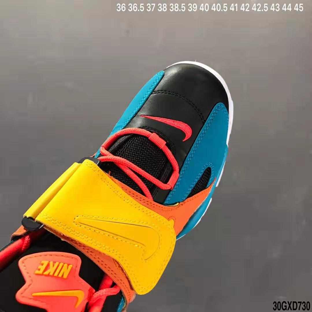 nike air barrage - Verde Amarillo Negro Naranjo
