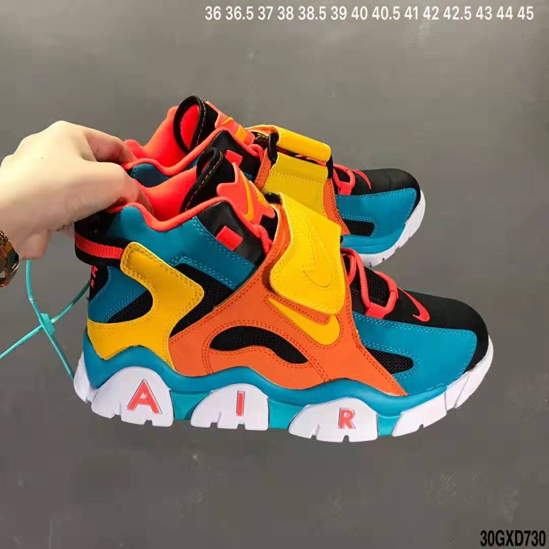 nike air barrage - Verde Amarillo Negro Naranjo