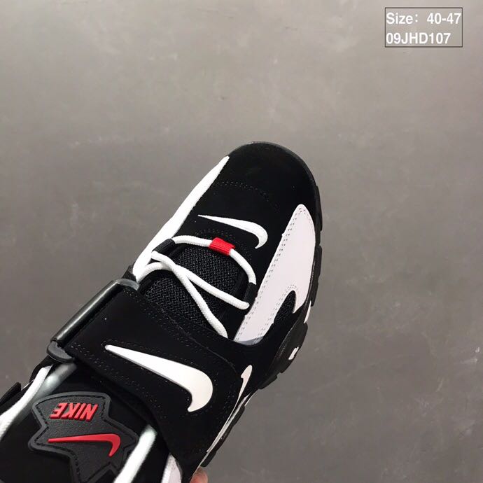 nike air barrage - Negro Blanco