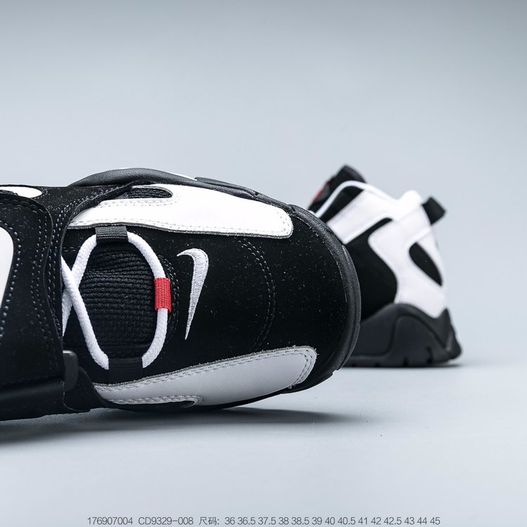 nike air barrage - Negro Blanco