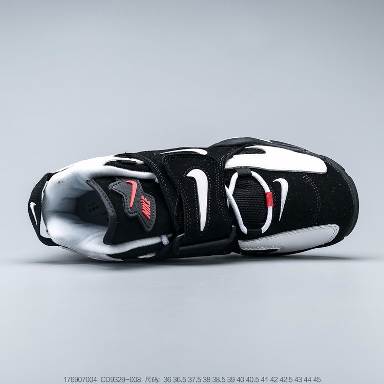 nike air barrage - Negro Blanco