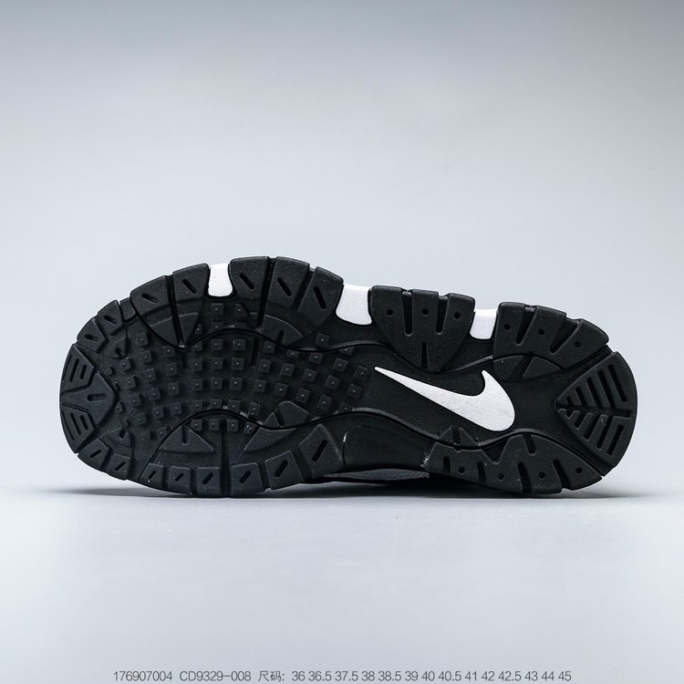 nike air barrage - Negro Blanco
