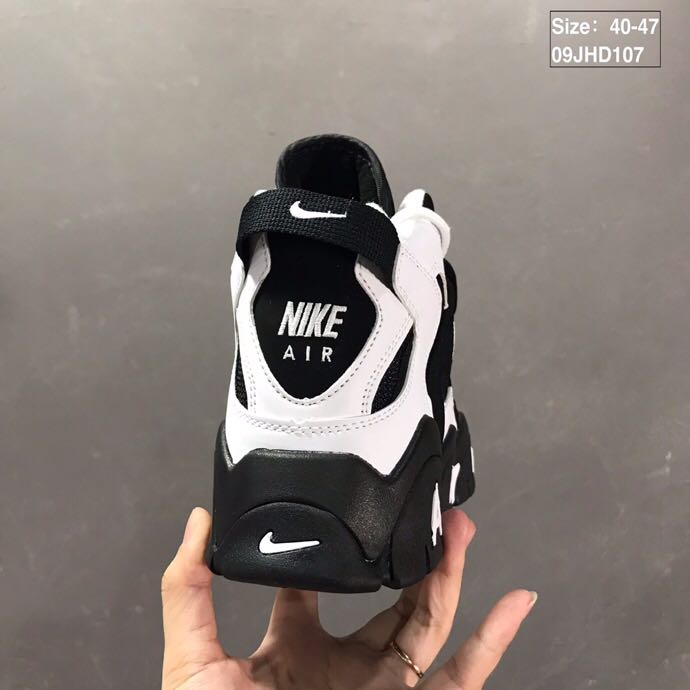 nike air barrage - Negro Blanco
