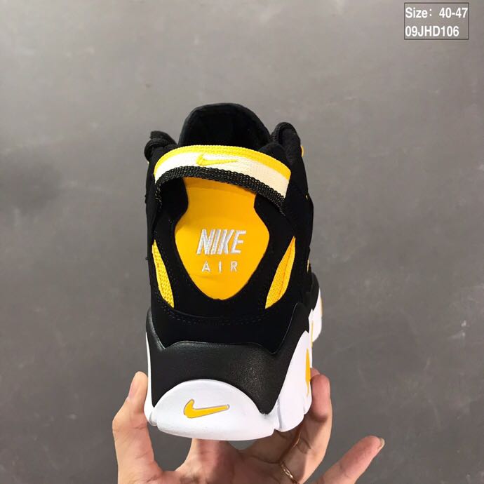 nike air barrage - Amarillo Negro Blanco