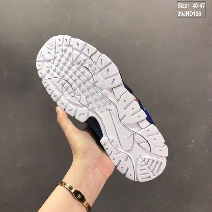 nike air barrage - Azul Negro Rojo Blanco