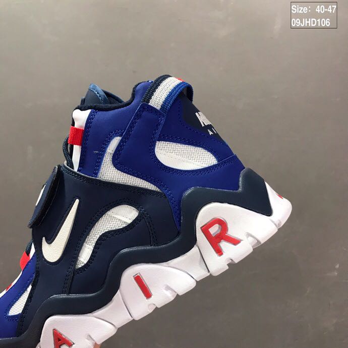nike air barrage - Azul Negro Rojo Blanco