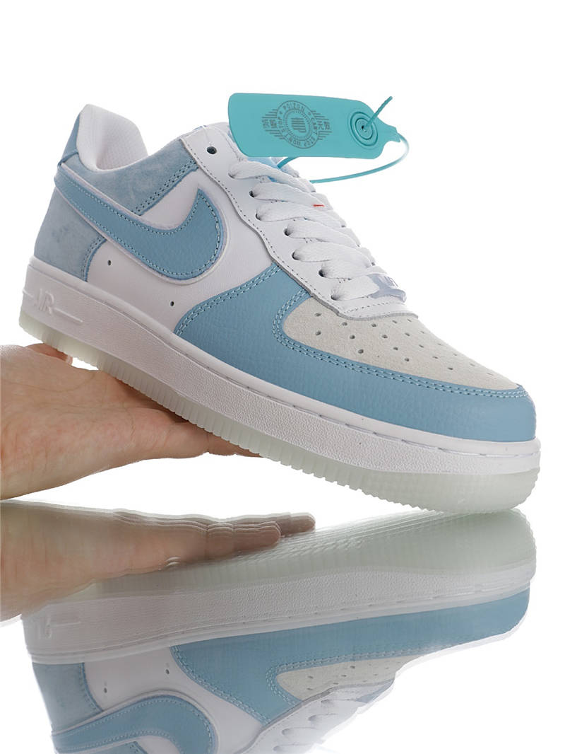 nike air force 1 - Blanco Celeste