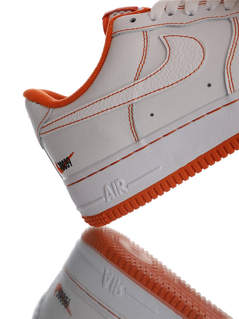 nike air force 1 - Blanco Naranjo
