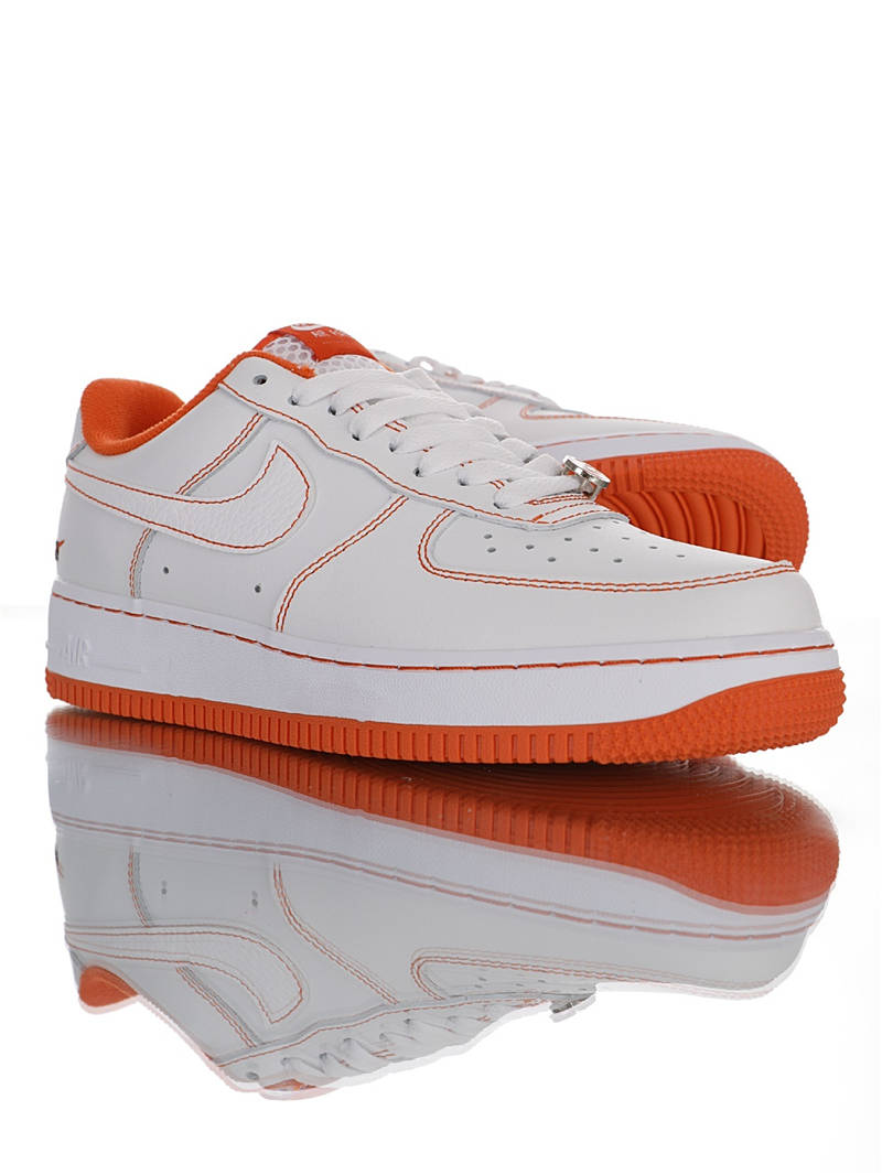 nike air force 1 - Blanco Naranjo