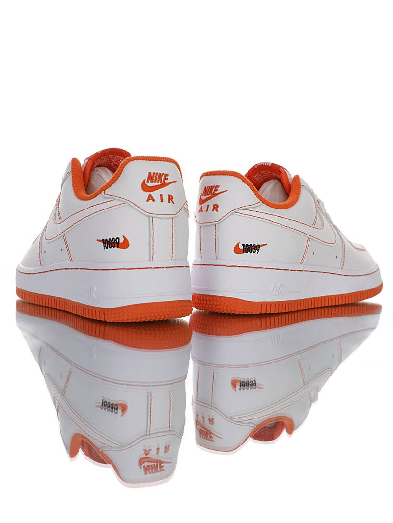 nike air force 1 - Blanco Naranjo