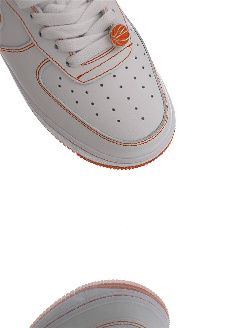 nike air force 1 - Blanco Naranjo