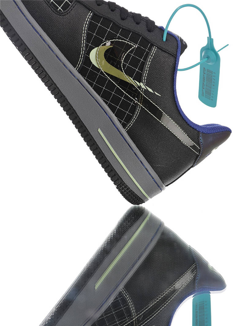 nike air force 1 - Negro Gris Fluor