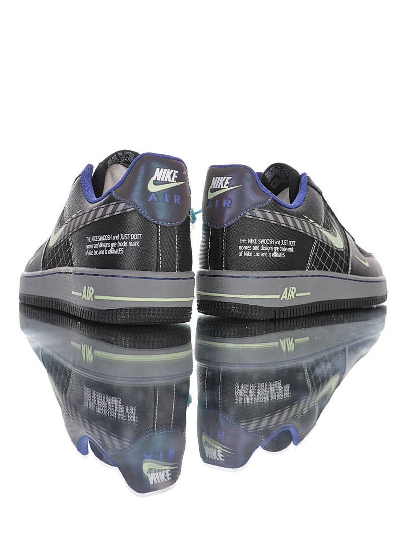 nike air force 1 - Negro Gris Fluor