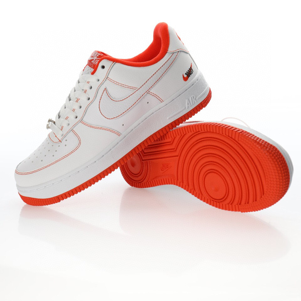 nike air force 1 - Blanco Naranjo