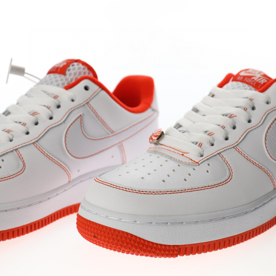 nike air force 1 - Blanco Naranjo