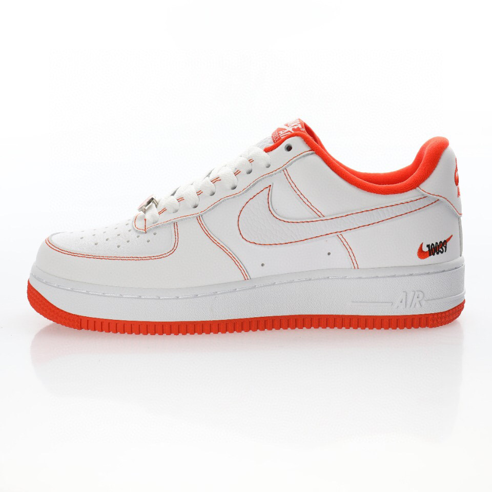 nike air force 1 - Blanco Naranjo