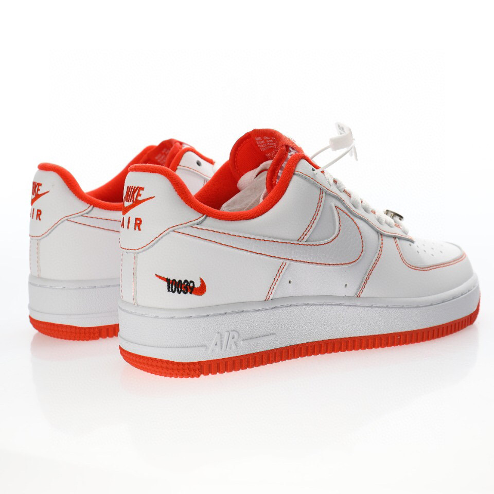 nike air force 1 - Blanco Naranjo