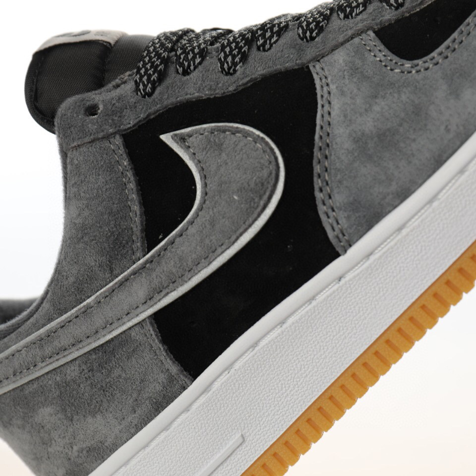 nike air force 1 - Gris Negro Blanco
