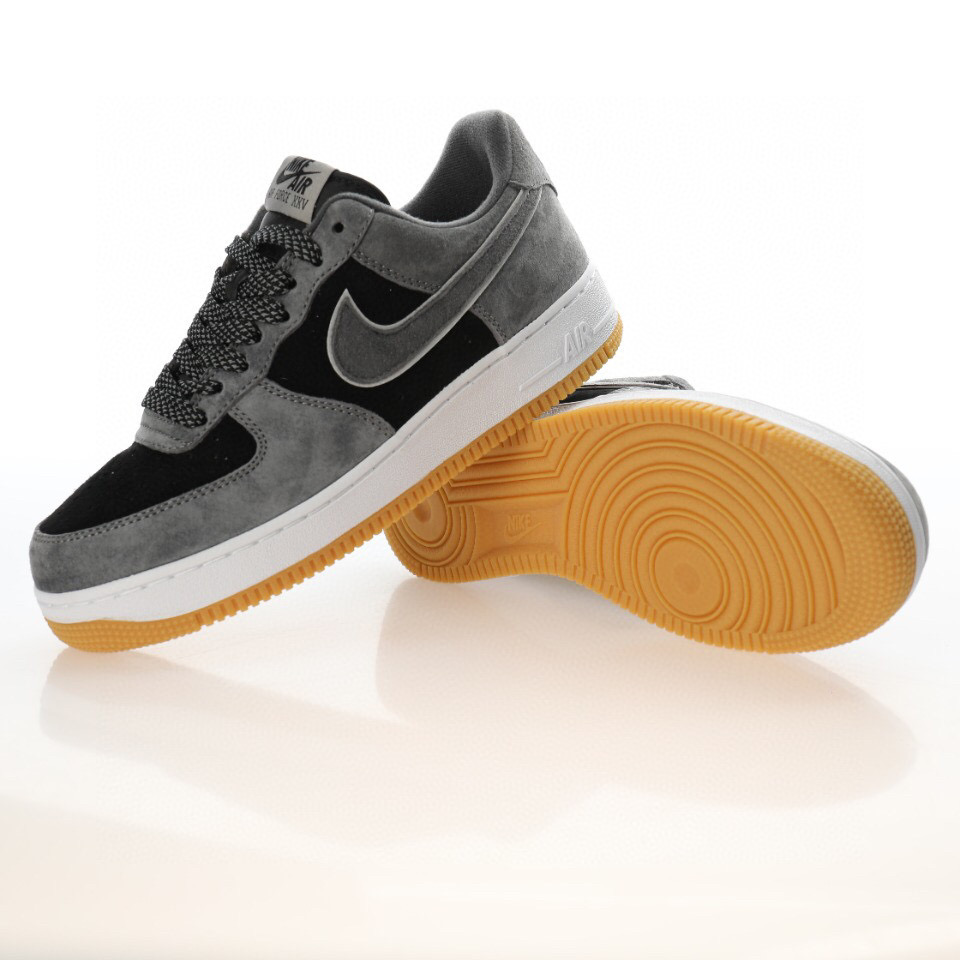 nike air force 1 - Gris Negro Blanco