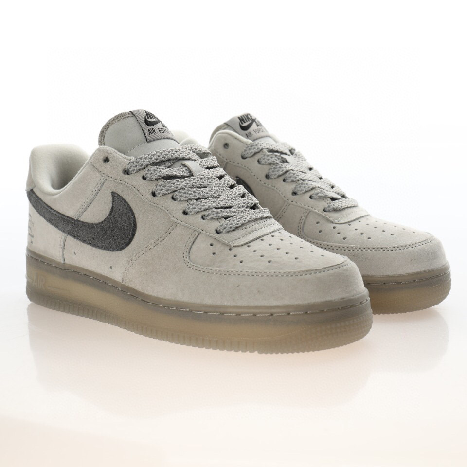 nike air force 1 - Gris Negro