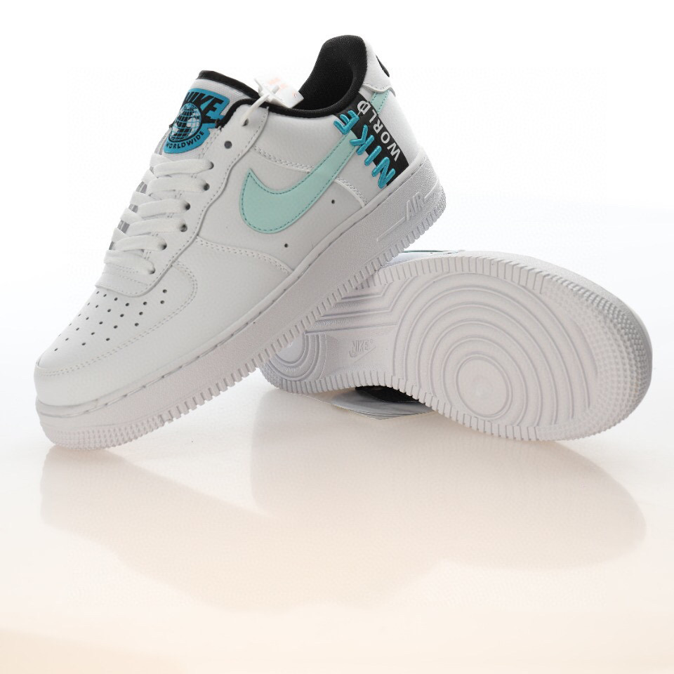 nike air force 1 - Blanco Negro Celeste