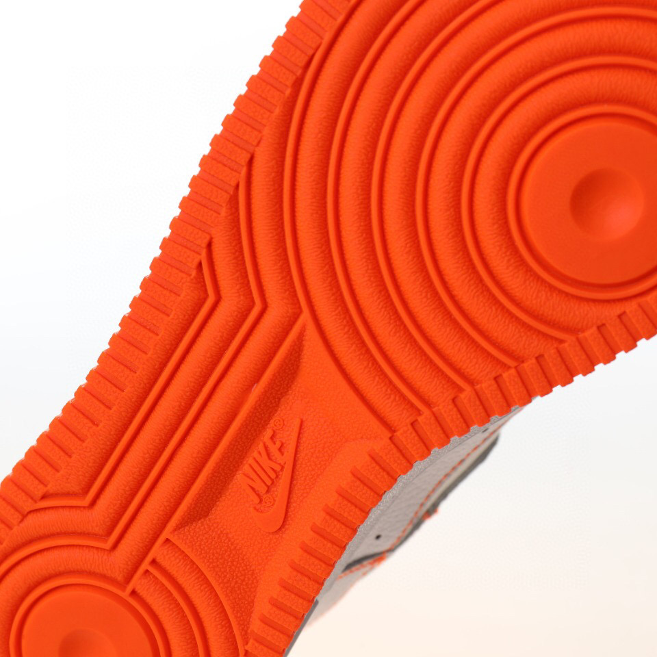 nike air force 1 - Naranjo Blanco Negro
