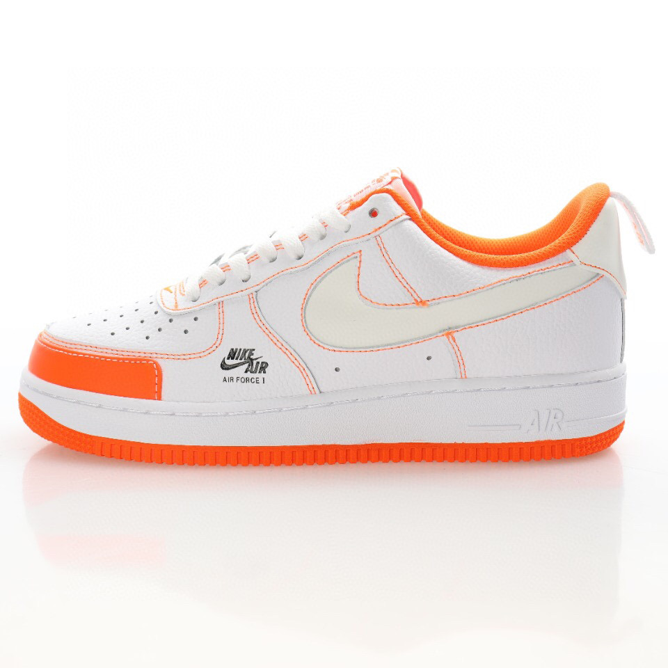 nike air force 1 - Naranjo Blanco Negro