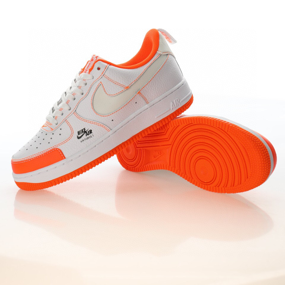 nike air force 1 - Naranjo Blanco Negro
