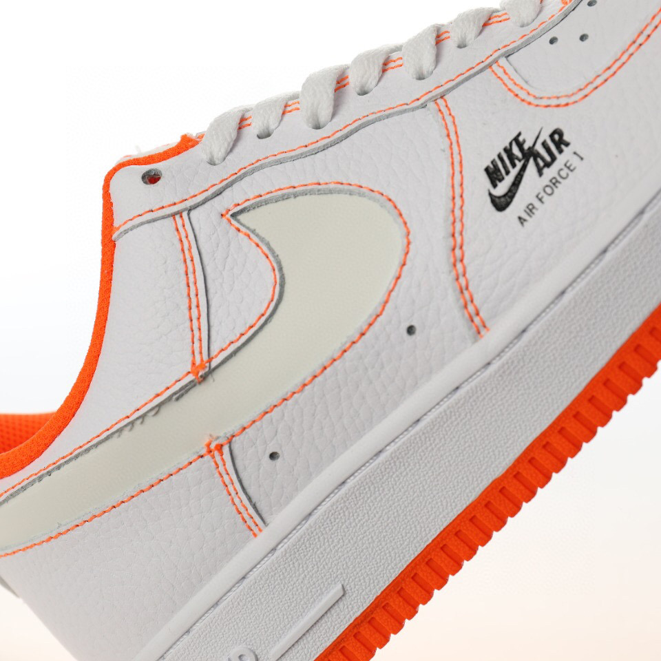 nike air force 1 - Naranjo Blanco Negro