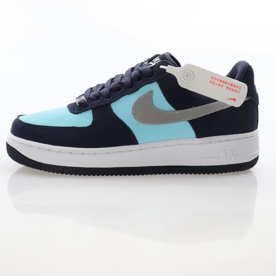 nike air force 1 - Negro Celeste Gris Blanco