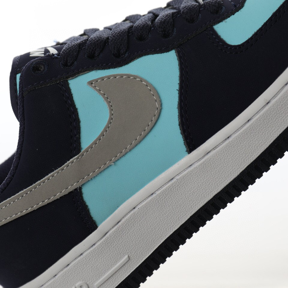 nike air force 1 - Negro Celeste Gris Blanco