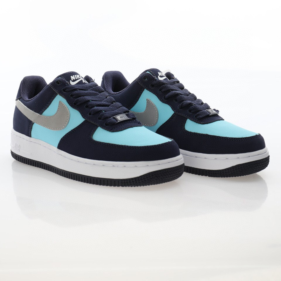 nike air force 1 - Negro Celeste Gris Blanco